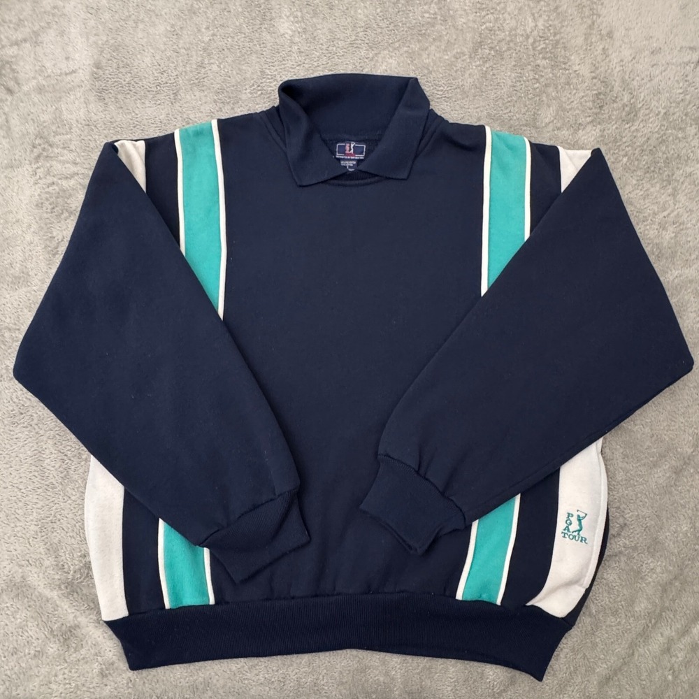 PGA Tour Men's Pullover Sweatshirt Size Large Vintage with pockets